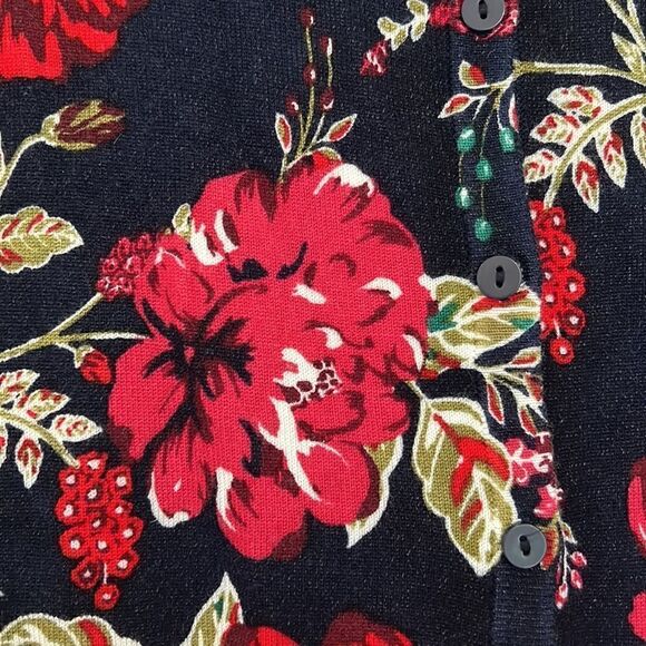 Joseph A Button Down Floral Cardigan Sweater - S - Picture 2 of 9